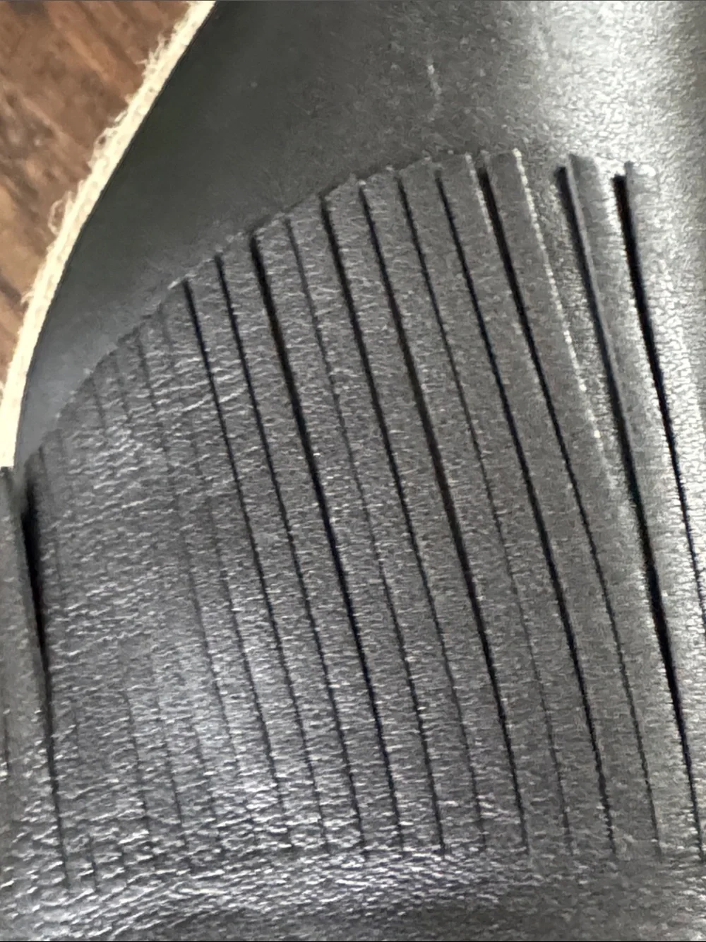 Tory Burch Black Leather Fringe Espadrille Slip-Ons